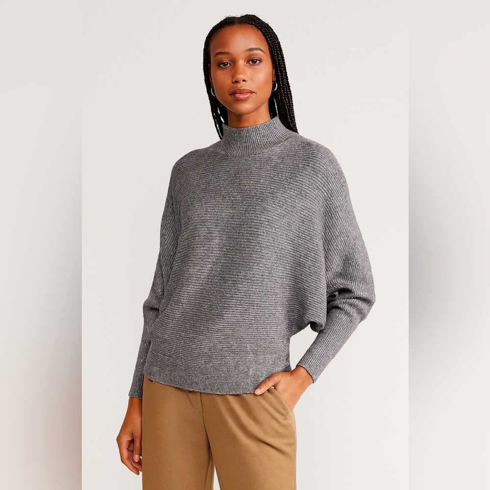 Philosophy Gray Ribbed Sweater - XS